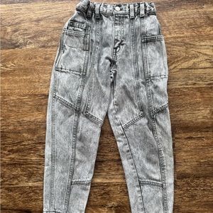 Vintage 90’s Kids Gray Washed Denim Jogger Jeans